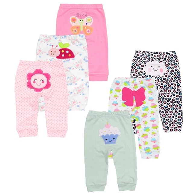 Wholesale 3/6pcs/Lot Baby Pants Cotton
