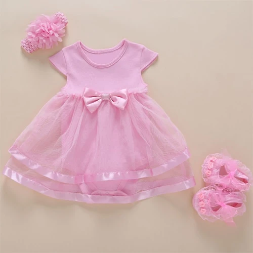 New Born Baby Girls Infant Dress clothes Summer