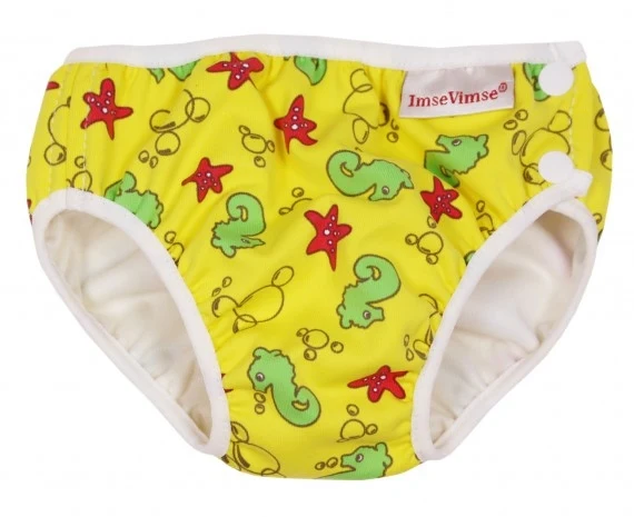 Babybadbyxa Yellow Seahorse - Imse Vimse