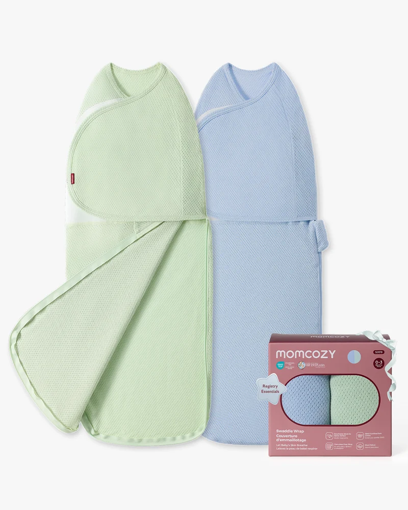 Momcozy Breathable Airflow Swaddle for 0-3M