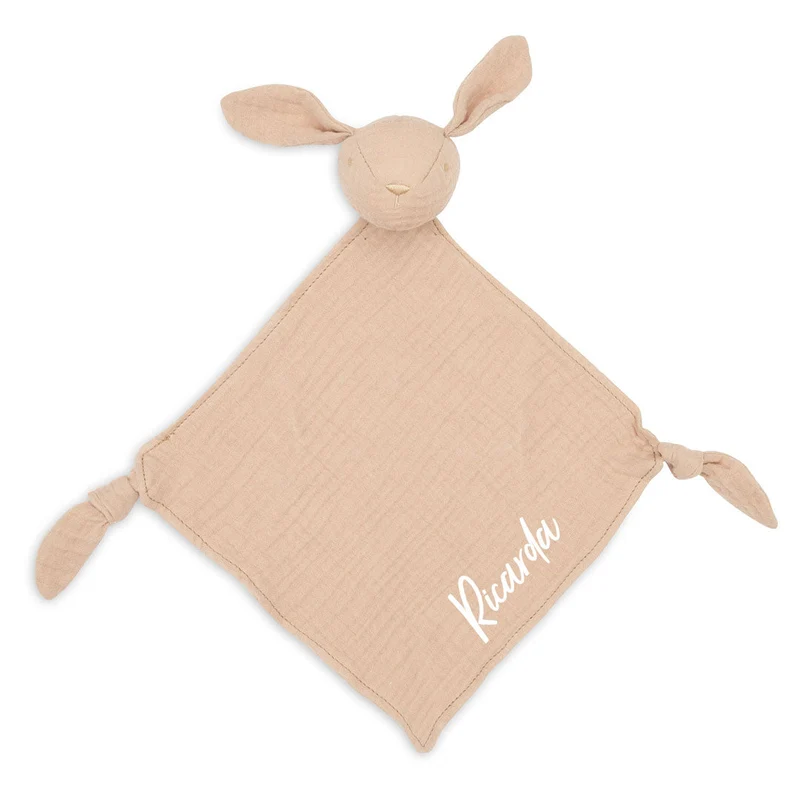 Jollein Schnuffeltuch Hase Moonstone 40 × 40 cm | personalisierbar