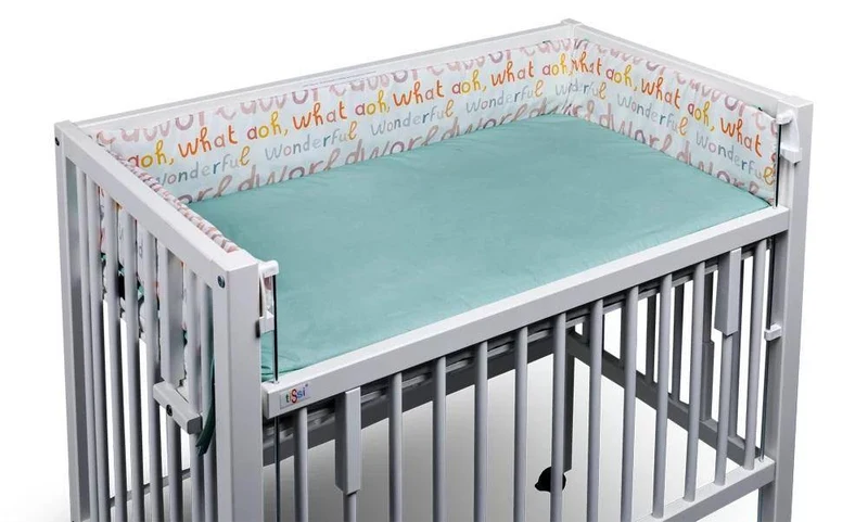 Nestchen für Beistellbett Wonderful World 40x90 cm Mint | tiSsi®