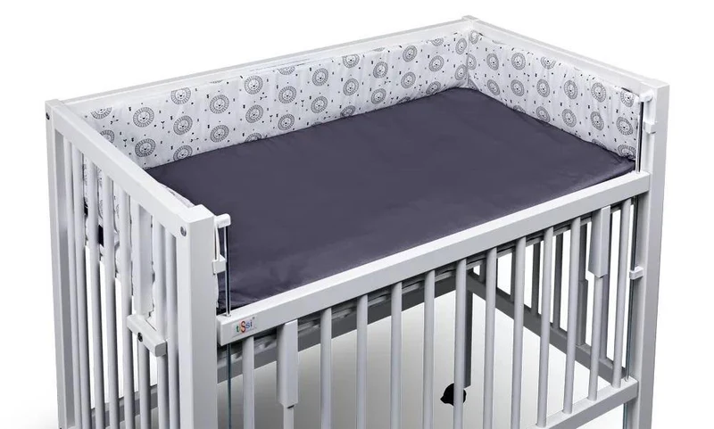 Nestchen für Beistellbett Löwen 40x90 cm Grau | tiSsi®
