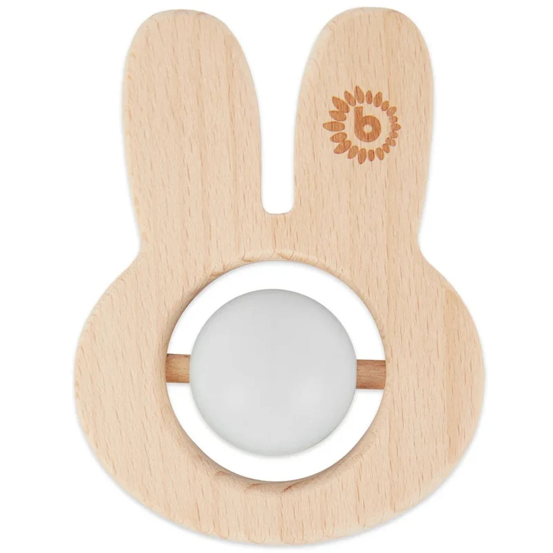 Beißring Hase mit Silikonball ab Geburt | Bieco
