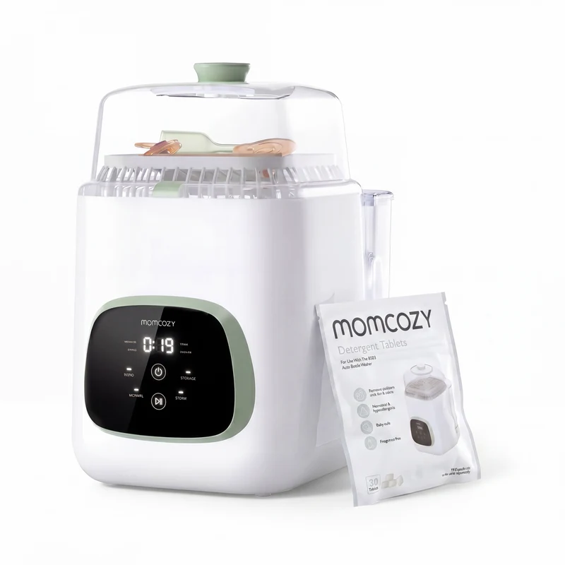 Cleaning Bundle: KleanPal Pro Baby Bottle Washer & 30 Detergent Tablets
