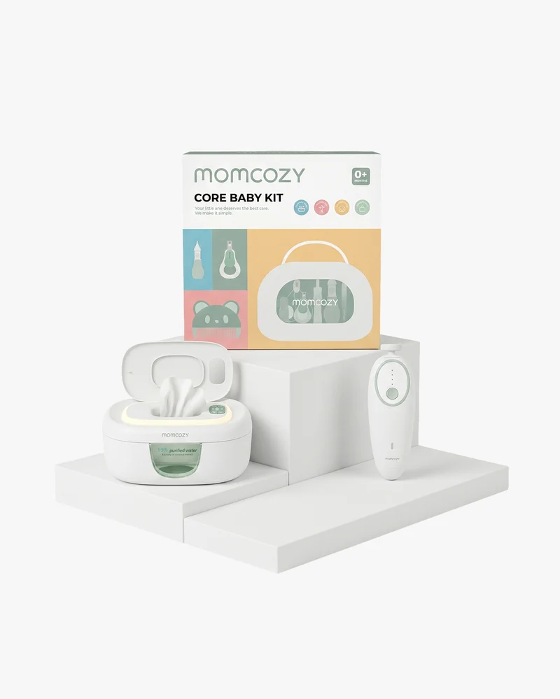 Baby-Care Bundle：All-in-1 Core Baby Kit & Electric Baby Nail File & Baby Wipe Warmer