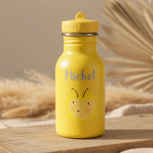 TRIXIE Kinder Trinkflasche personalisiert - Tiere