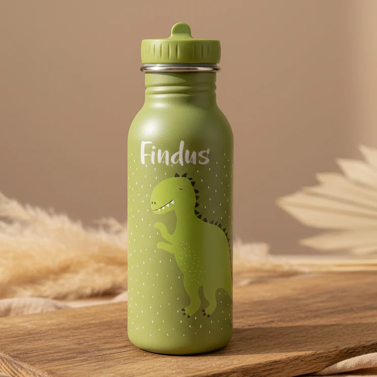 TRIXIE Kinder Trinkflasche personalisiert - Tiere