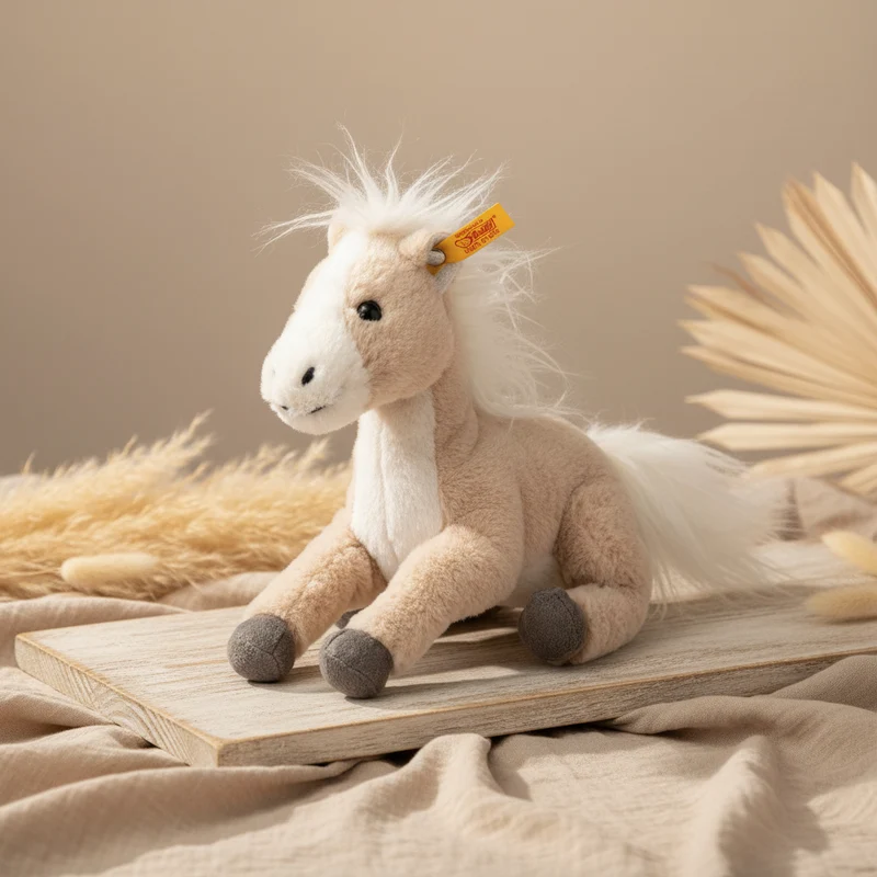 Kuscheltier Gola Schlenker-Pferd 18 cm Beige | Steiff