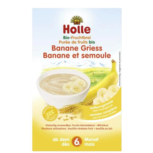 Holle Organic Fruit Porridge with Banana and Semolina 15.00% Off Auto renew
