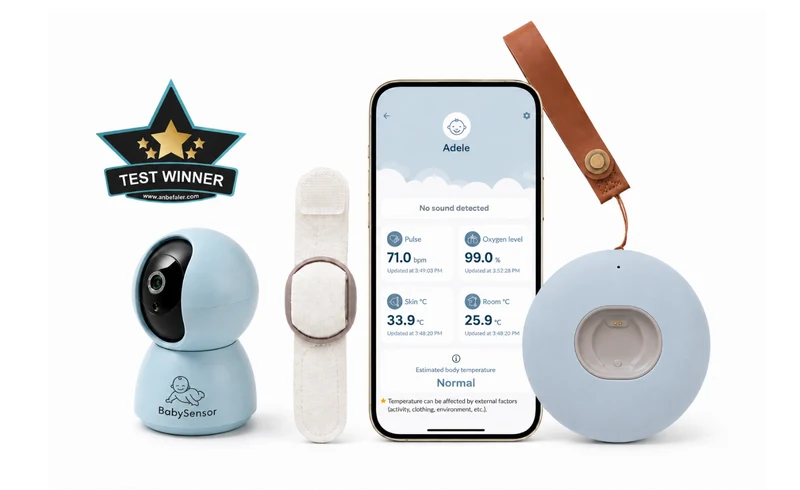 BabySensor Relax: slimme babymonitor met sensor, HD-camera en 4G