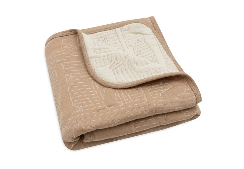 Jollein Wiegedecke Jungle Jambo Biscuit/Oatmeal 75 × 100 cm | TOG 2,0