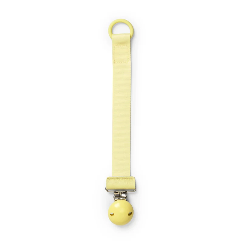 Schnullerkette Sunny Day Yellow mit Holzdetail | Elodie