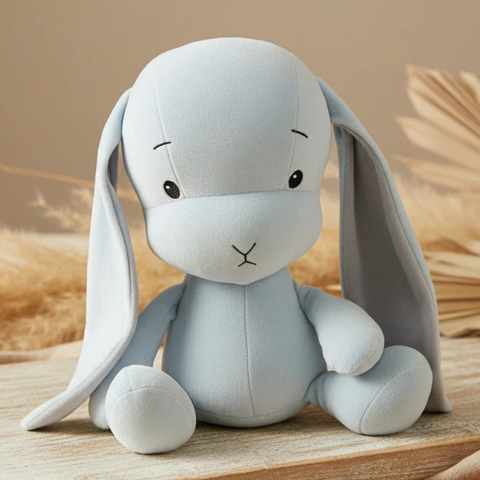 Effiki Kuscheltier Hase Blau 50 cm – personalisierbar