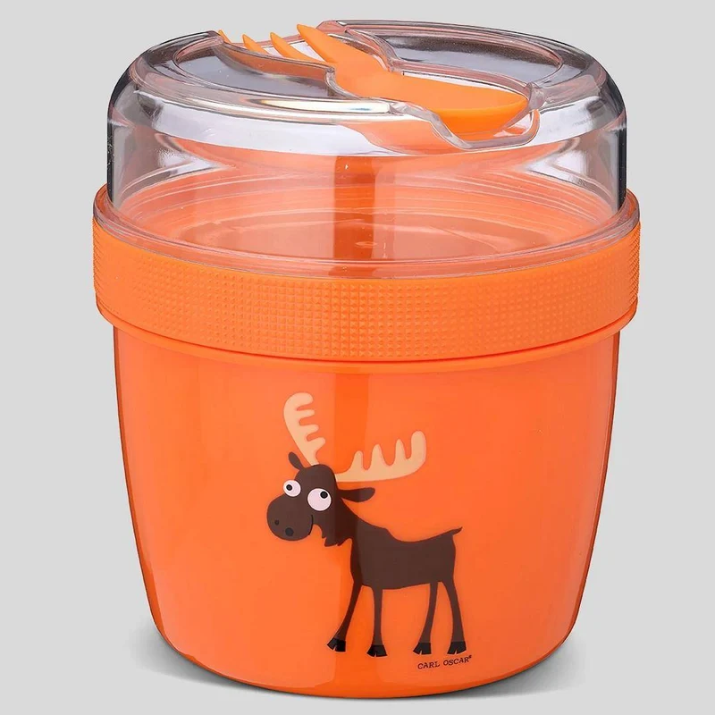Carl Oscar N’ice Cup Orange 0,6 + 0,3 L mit Kühlakku & Besteck