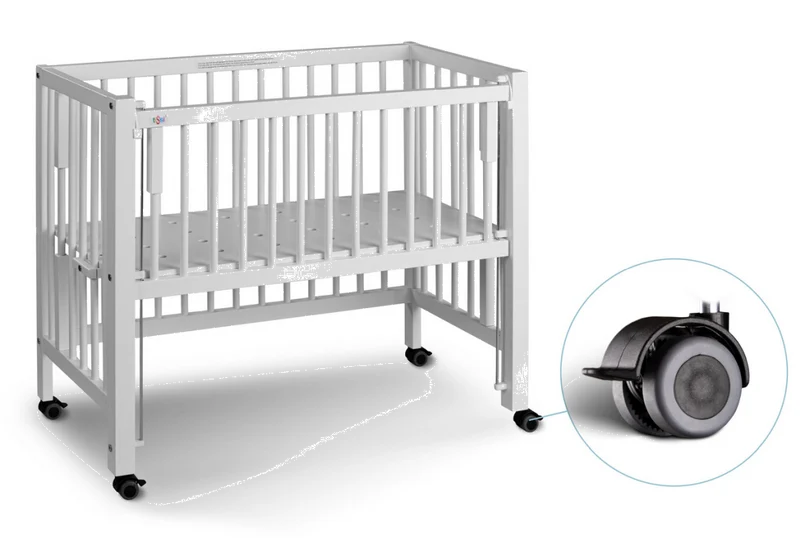 MAXI Boxspring Beistellbett Weiß 50 × 90 cm | tiSsi®