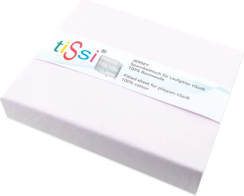 Spannbettlaken Laufgitter 6-Eckig Rosa Pink | tiSsi®