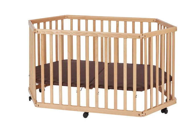 Laufgitter Lies 6-Eckig Faltbar Buche Natur | tiSsi®