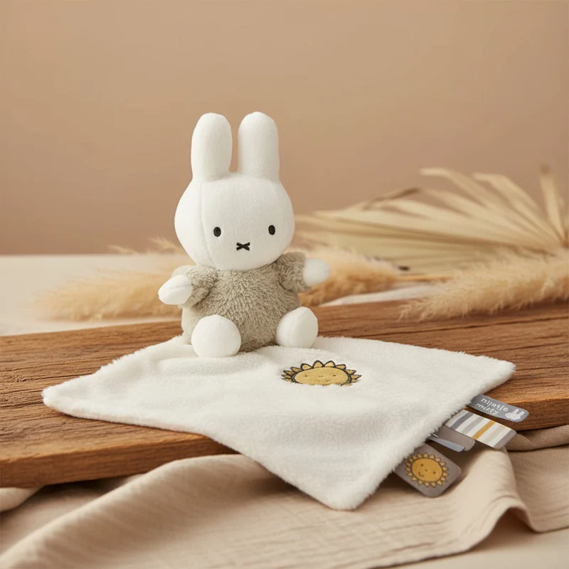 Miffy x Tiamo Schnuffeltuch Fluffy Grün – ab 0 Monaten