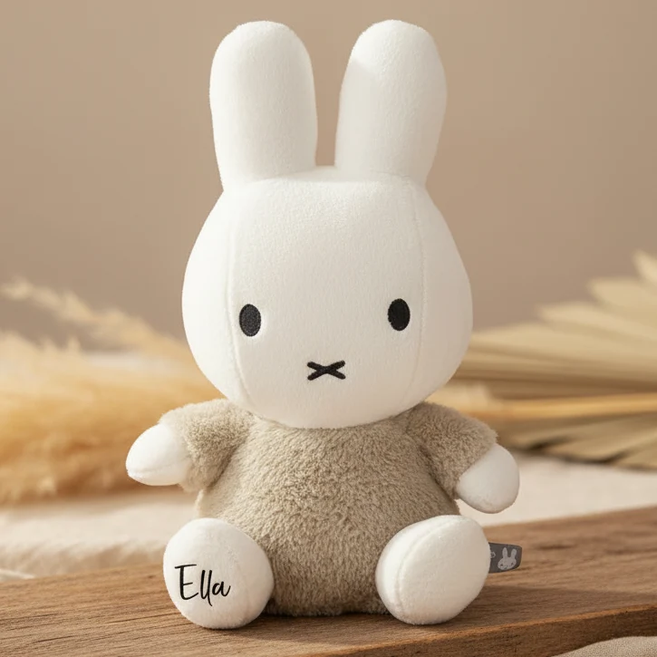 Miffy Kuscheltier Fluffy Grün 25 cm – personalisierbar