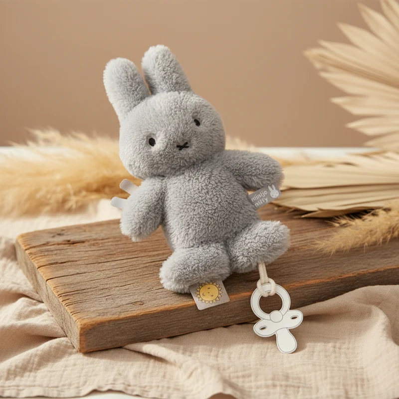Miffy Schnullertuch Fluffy Blue ab Geburt | Tiamo