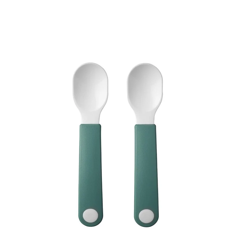 Kinder-Lernlöffel Deep Turquoise 2er-Set | Mepal
