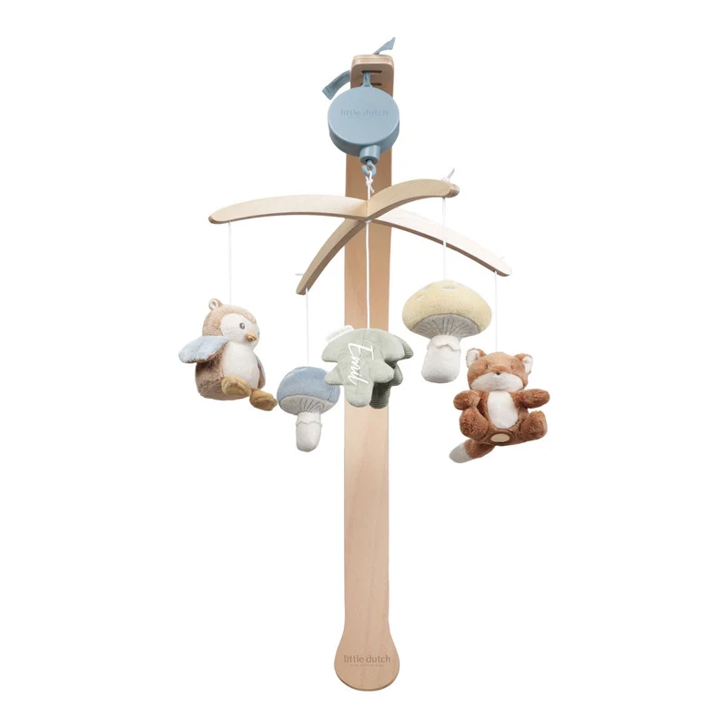 Little Dutch Musik-Mobile Forest Friends – optional mit Name