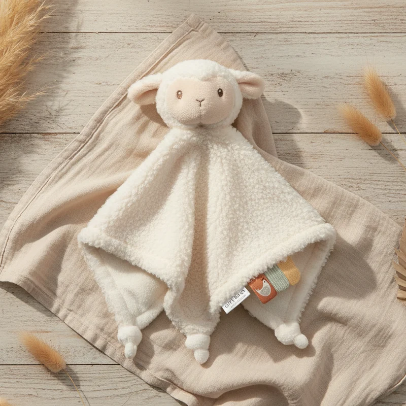 Schnuffeltuch Schaf – Kuscheltuch für Babys ab Geburt