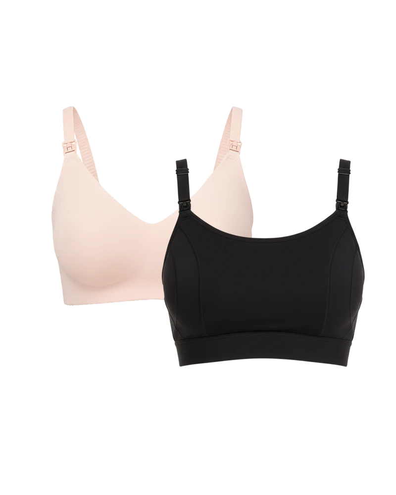Ultra Soft Seamless Nursing Bra YN21 & The Original: Our Basic Pumping Bra YN08 Bundle