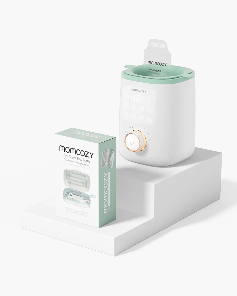 Feeding & Clean Bundle – Nutri Bottle Warmer and Bottle Brush Set