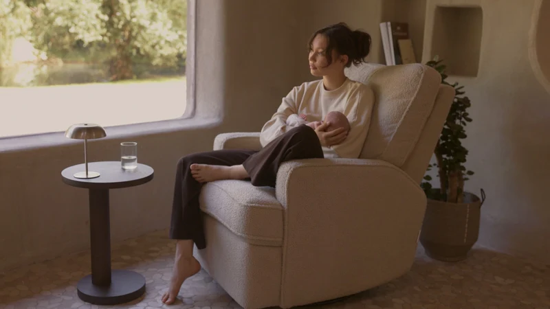 Draaibare en glijdende relaxfauteuil - Teddy Taupe