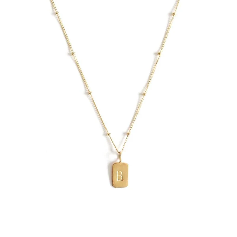 Gouden Voorletter hanger