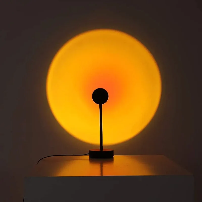 LED-Projektor-Tischlampe Sonnenuntergang |16 Lichtfarben Stimmungslicht | Mit Fernbedienung | AuraCast