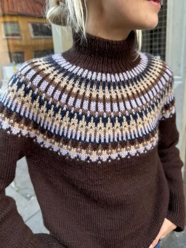 PetiteKnit Celeste Sweater – neulesetti Sandnes Garn Peer Gynt