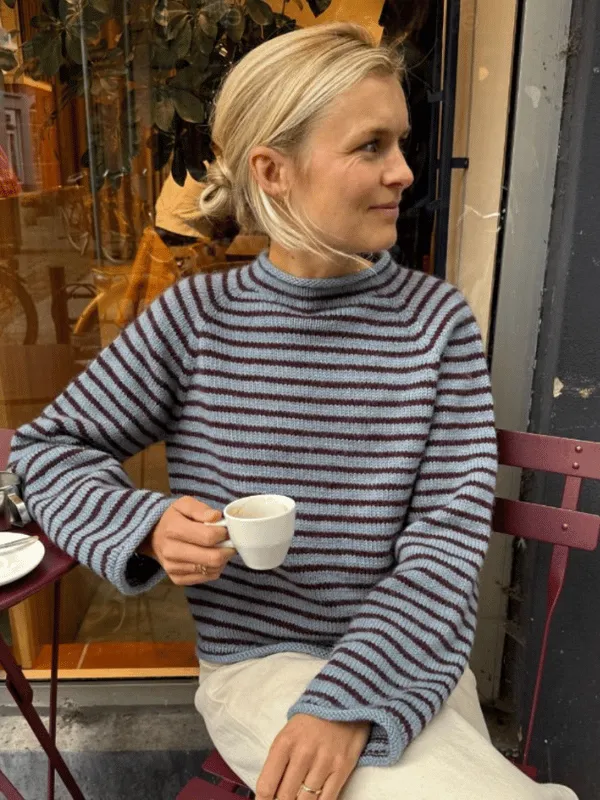 PetiteKnit Frankie Sweater – neulesetti Sandnes Garn Peer Gynt