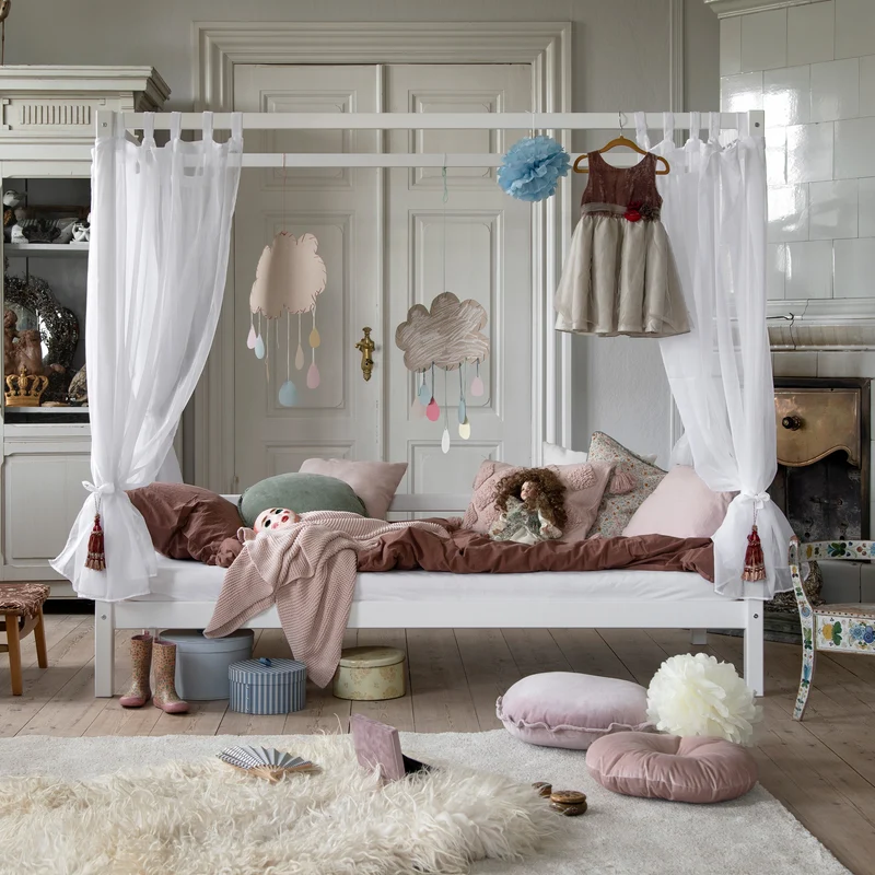 Hoppekids ECO Dream Himmelseng med Sengehimmel og Madras