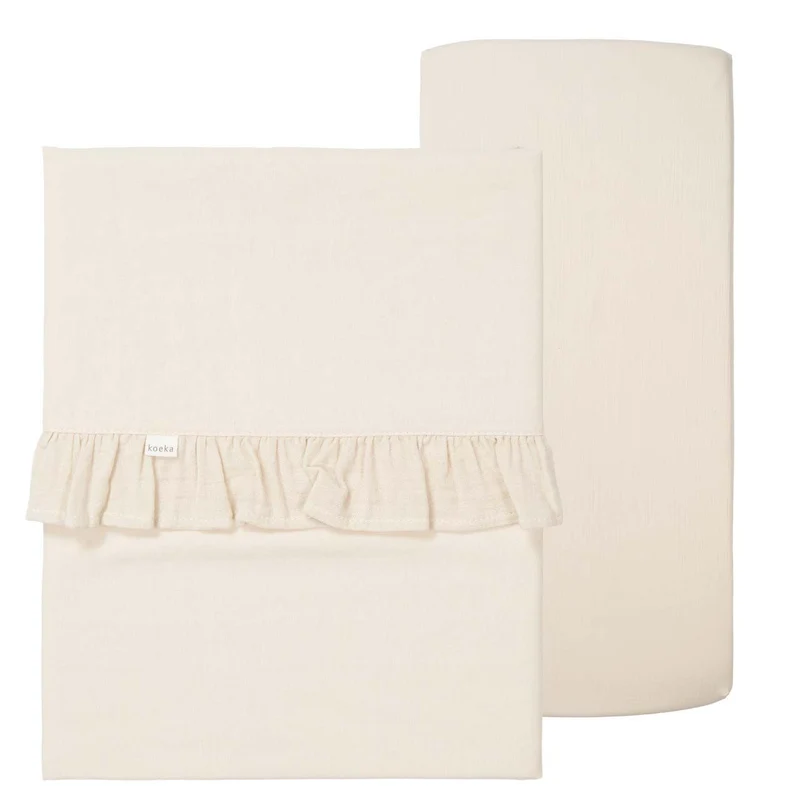 Set met platte en hoeslakens - Ruffle Faro