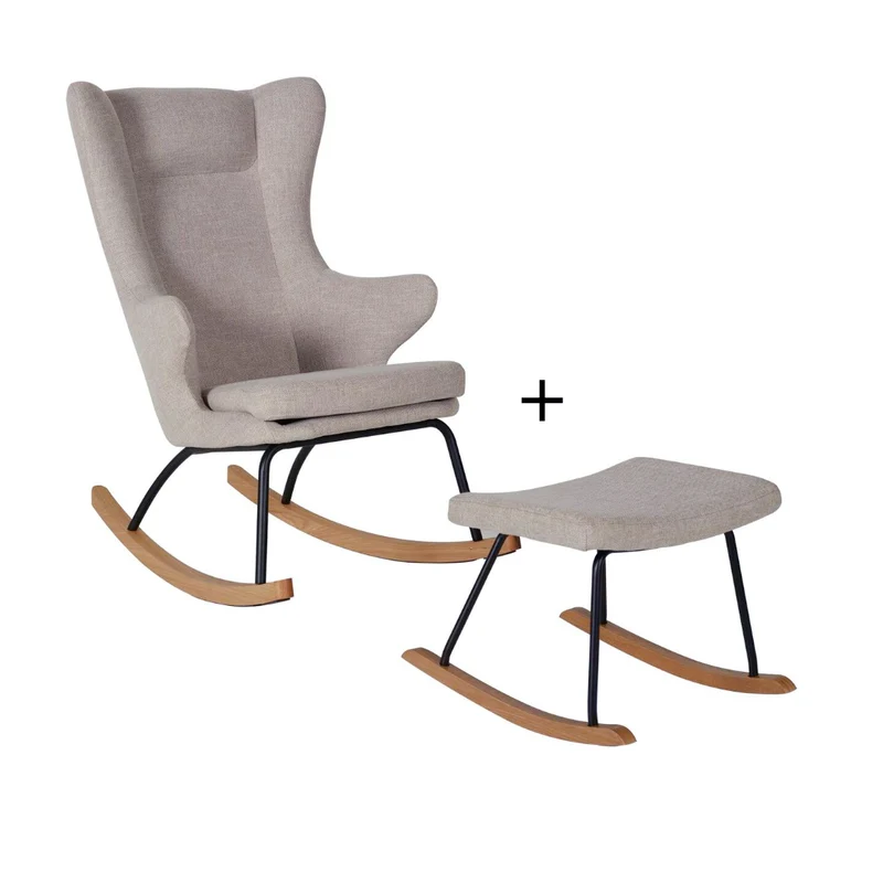 Mama Rocking De Luxe - schommelfauteuil + poefset