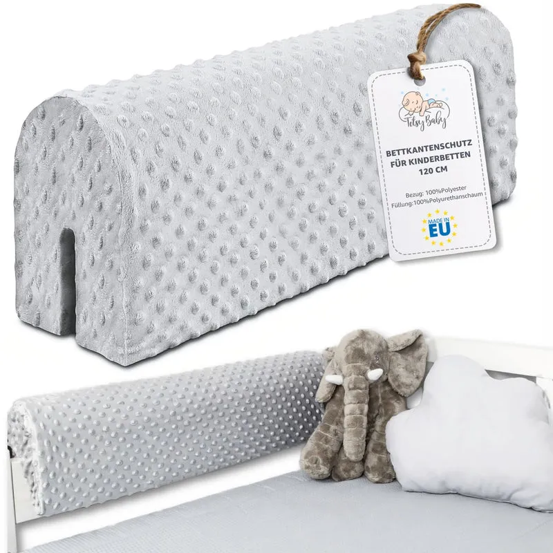 Bettkantenschutz für Kinderbetten - Schutz für Bettrahmen Rausfallschutz für Boxspringbett Bettgitter mit Bezug Kantenschutz Kinder Babybett