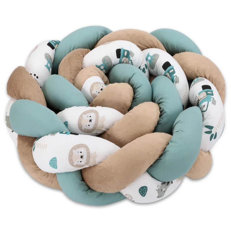 Deko Kuschelkissen Kinder - Dekokissen Kinderzimmer Flauschig Zierkissen Geflochten