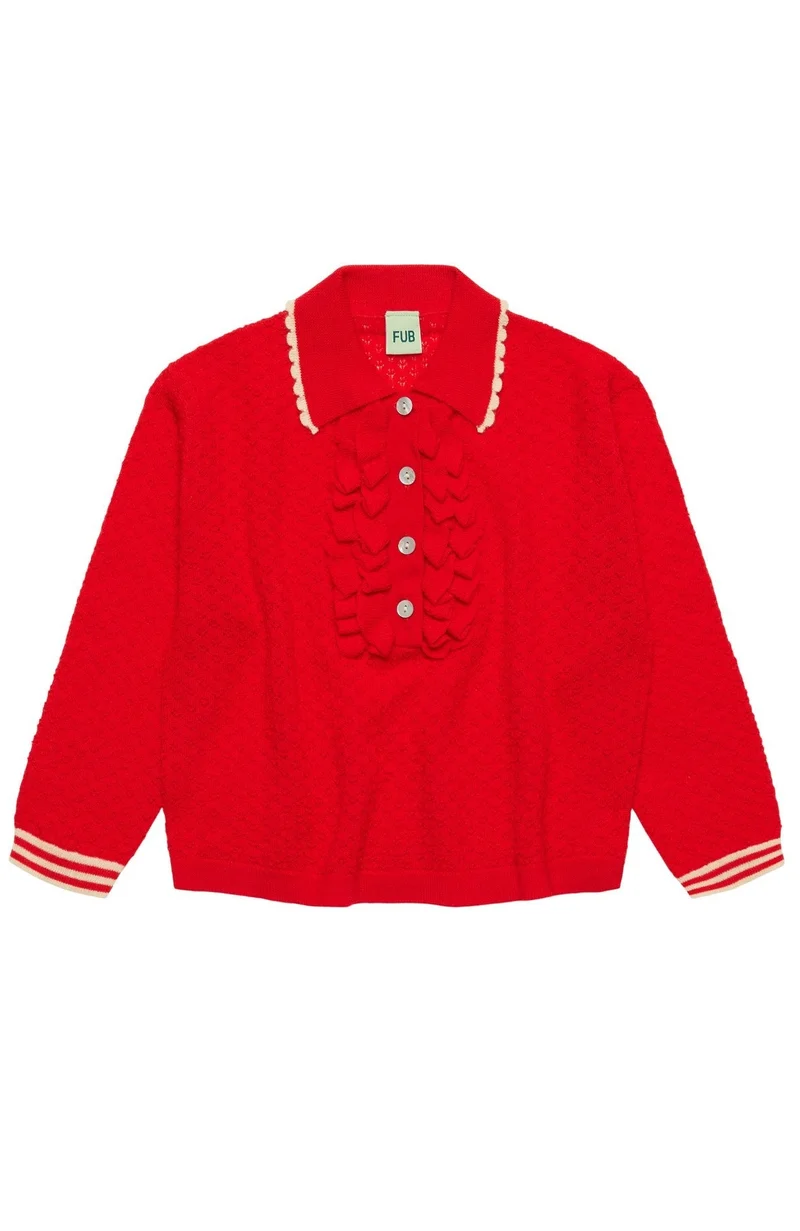 Frill Polo - Classic Red