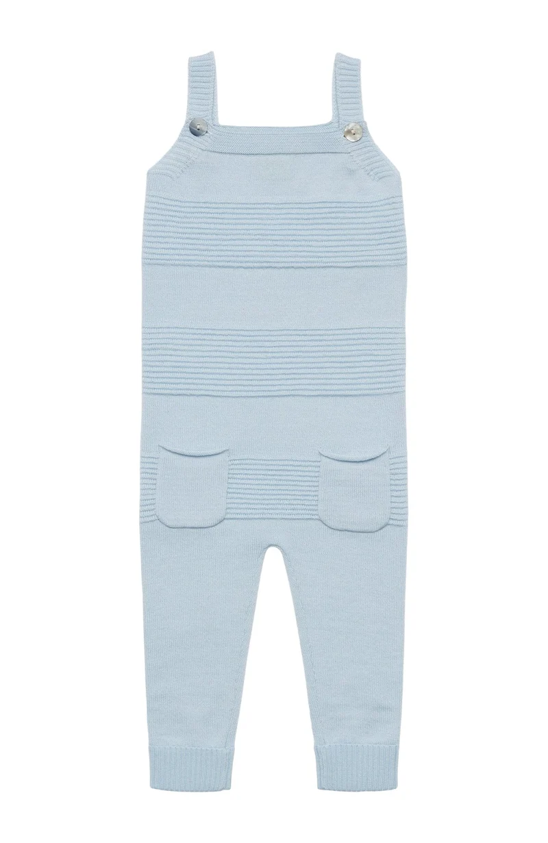 Baby Ottoman Overalls - Light Blue