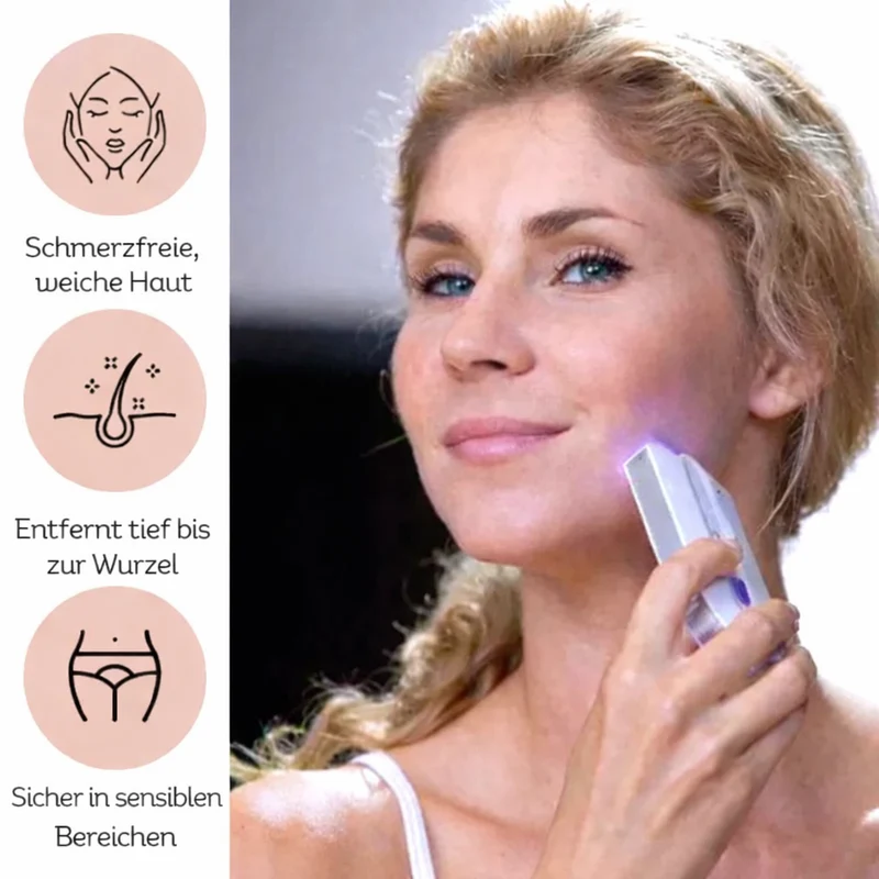 Elektrisches Haarentfernungsgerät für Frauen | Schmerzfreie Mikro-Oszillationstechnologie | LaserRemover