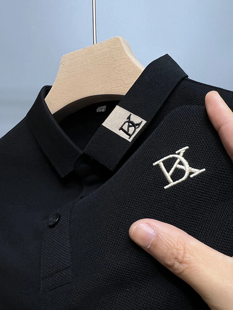 Lawrence™ - Herren-T-Shirt mit Reversstickerei