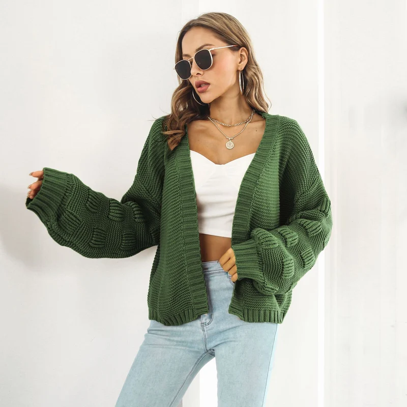 Lily™ - Schicke & gemütliche Strickjacke mit Puffärmeln