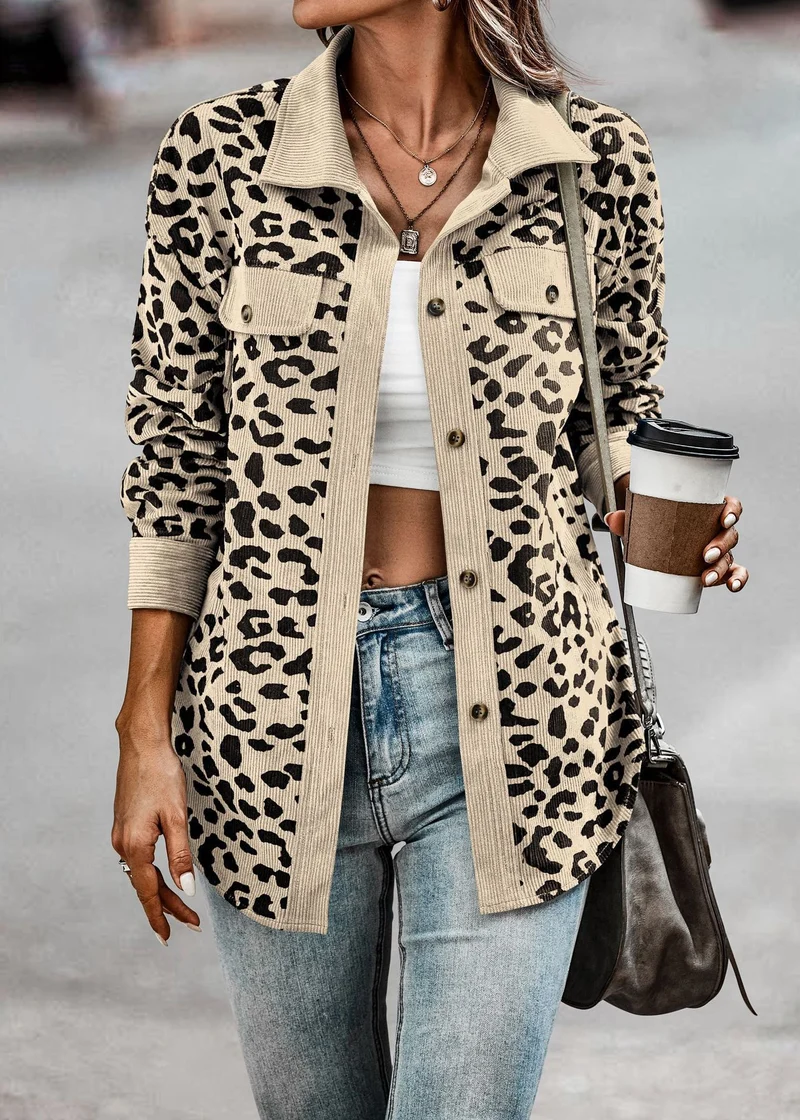 Olivia™ - Dschungel Chic Leopard Jacke