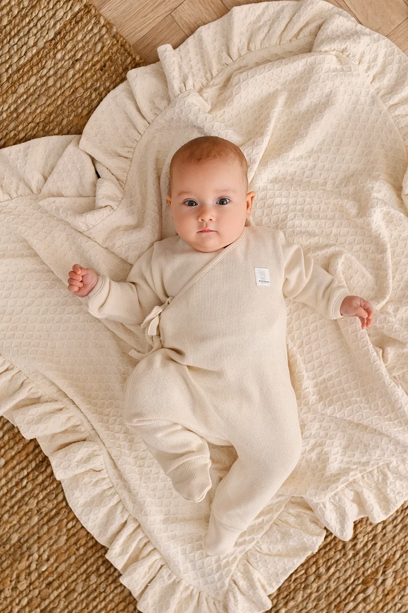Natural Beige Baby Blanket