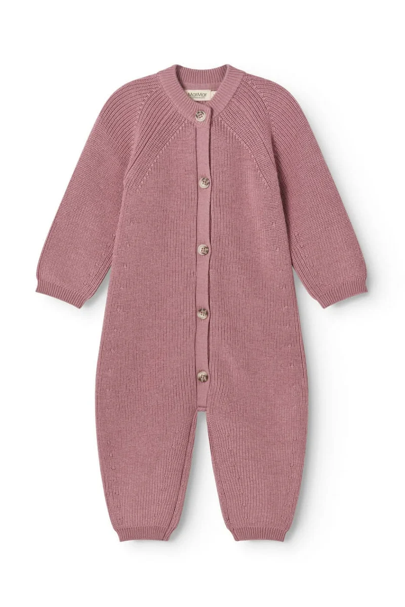 Robbie Knit Onesie - Autumn Russet