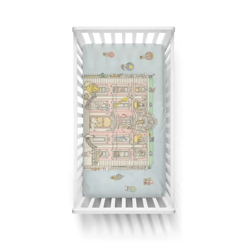 Atelier Choux Paris - Fitted Crib Sheet - Monceau Mansion