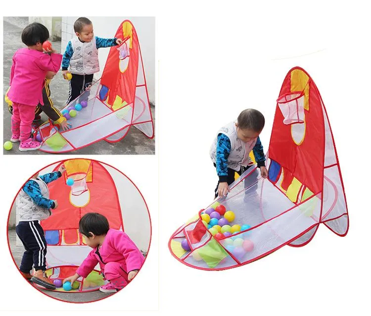 Kids Educational Puzzle Game House Multi-Function Shot Play Folding Tent Kids Toy Outdoor Indoor Shooting Games